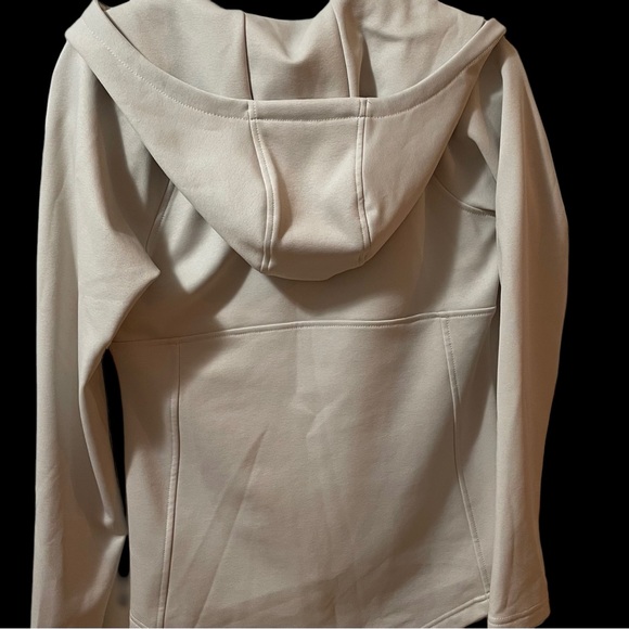 North Face Women's Ivory Color Hoodie, Size S/P, Zip up, Pre-Owned - Picture 5 of 14